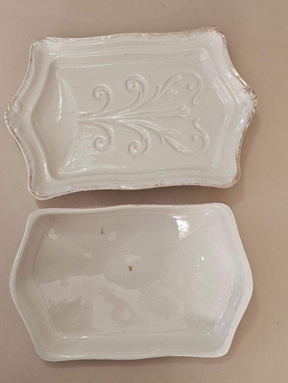 1920s Floral Porcelain Covered Meat Dish Antique Franz Anton Mehlem Bonn German - Picture 16 of 16